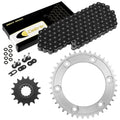 Black O/Ring Drive Chain & Sprockets for Honda CBR1000RR Fireblade Sc57 2004 05