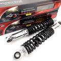 Suzuki TC100 73-77 320mm Jbs BLACK/CHROME Rear Shock Absorbers Eye TO Eye