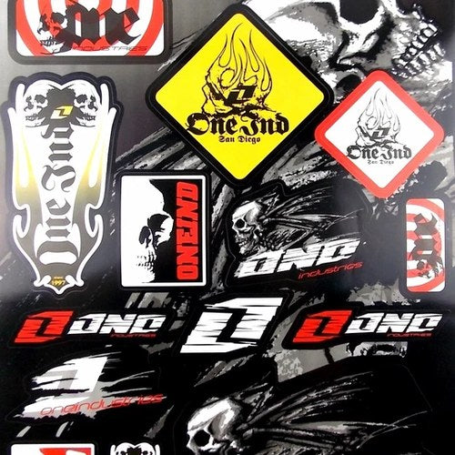 One Industries Motorcycle Sticker Sheet Graphics Set Decal Kit