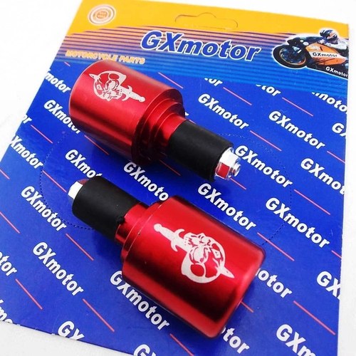 Gxmotor Red CNC Billet Alloy Bar End Handlebar Ends Weight Slider Set 22mm 7/8"