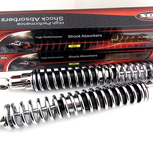 Kawasaki KX125 400mm Chrome Jbs Rear Shock Absorbers Eye TO Eye