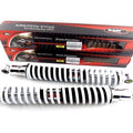 Suzuki DR400 400mm WHITE/CHROME Jbs Rear Shock Absorbers Eye TO Eye