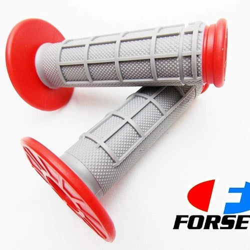 Honda CR500 Red Grey Forseti Hand Grip Set Handlebar Grips Pair