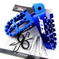 Yamaha XT125 82-83 Jbs Blue CNC Billet Alloy Foot Peg Set Pair Footpegs Rest