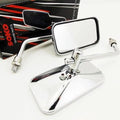 Kawasaki KLR250 84-05 Chrome Rectangular Soko Rear View Mirrors