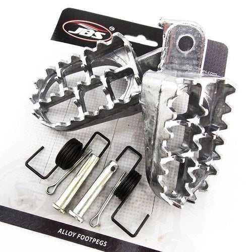 Yamaha DT80 74-85 Jbs Silver Foot Peg Set Left Right Pair Footpegs Rest