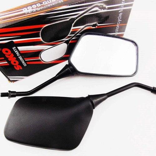 Honda VT750C Shadow 83-86 Black Rectangular Soko Rear View Mirrors