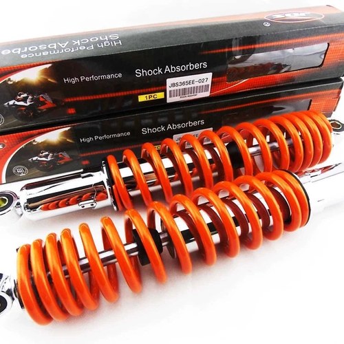 Honda XL175 365mm Jbs ORANGE/CHROME Shock Absorbers Eye TO Eye