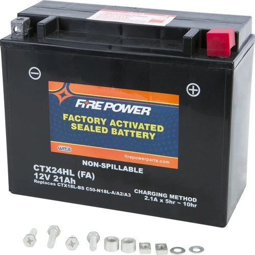 Ski Doo 1991-1992 Safari LC E FirePower Factory Activated CTX24HL-BS FA Battery