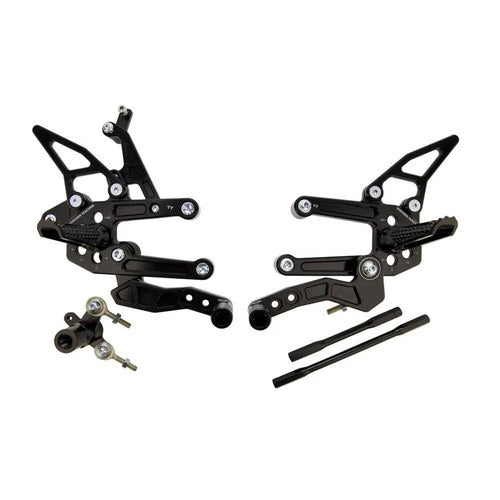 Honda 2008-2014 CBR1000RR ABS Driven TT Rearset - Adjustable - STANDARD/GP