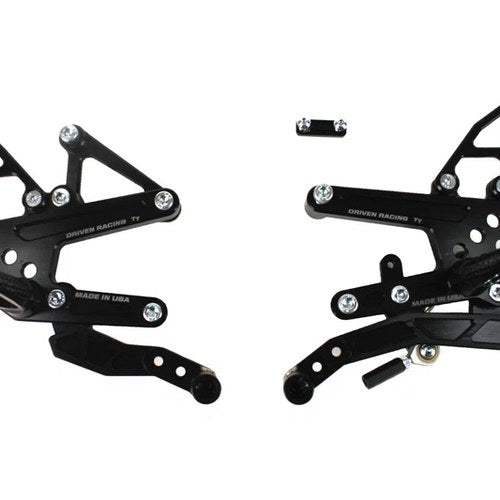 Kawasaki 2016 ZX10R Driven TT Rearset - Adjustable - STANDARD/GP Shift