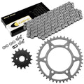 Drive Chain & Sprockets Kit for Kawasaki EX500 Ninja 500R 1994-2009 Steel