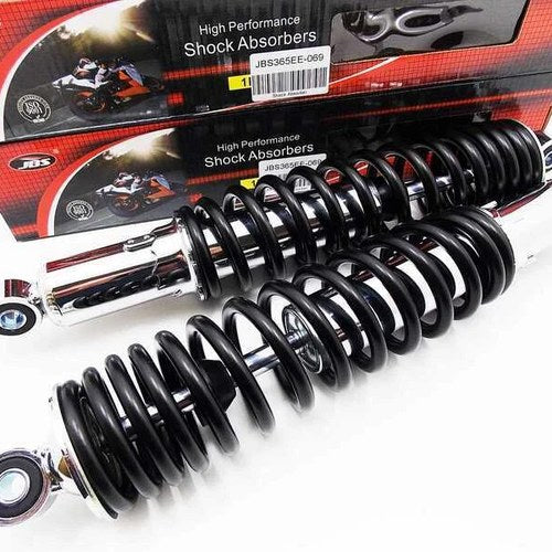 Kawasaki F8 250 Bison 365mm Jbs BLACK/CHROME Rear Shock Absorbers Eye TO Eye