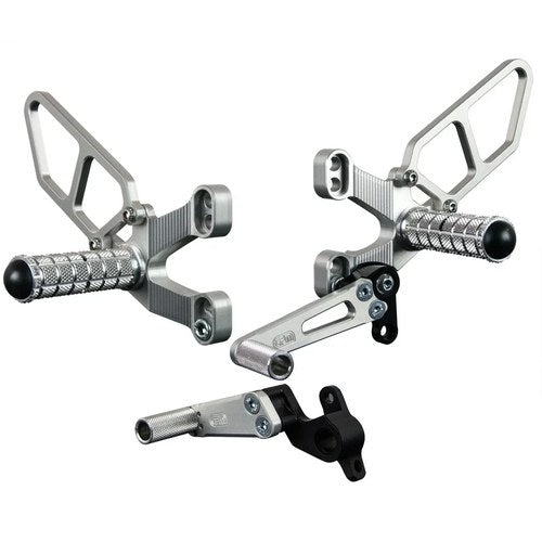 Ducati 2002-2003 998R / 998S Woodcraft Racing Rearsets / Footpegs - Complete Kit