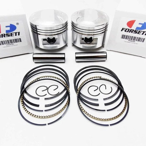 Honda CB400N 80-82 Std Forseti Piston Set 70.5mm Rings Pin Clips
