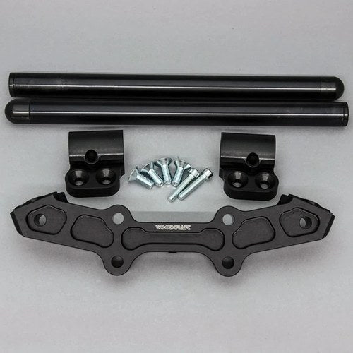 Yamaha 2018-2020 MT-07 Woodcraft Clipon Bar Handlebar Adapter Plate - 1" Mount