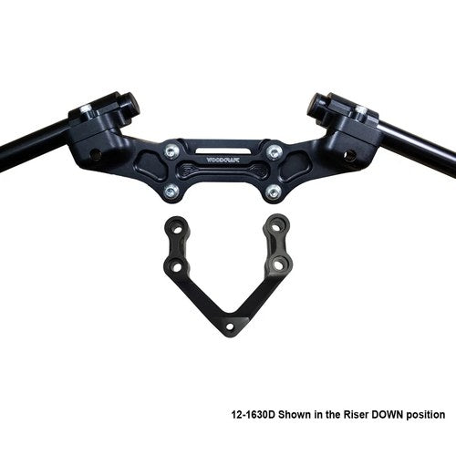 Ducati 2016-2019 Monster 1200R Woodcraft Clipon Adapter W/ Damper Mount - 1"