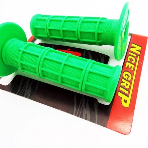 Kawasaki MX Enduro Trail Jbs Green Hand Grip Set Left Right Pair Handlebar Grips