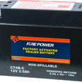 Yamaha 2012-2020 TT-R50E Fire Power Factory Activated Sealed Battery - CT4B-5