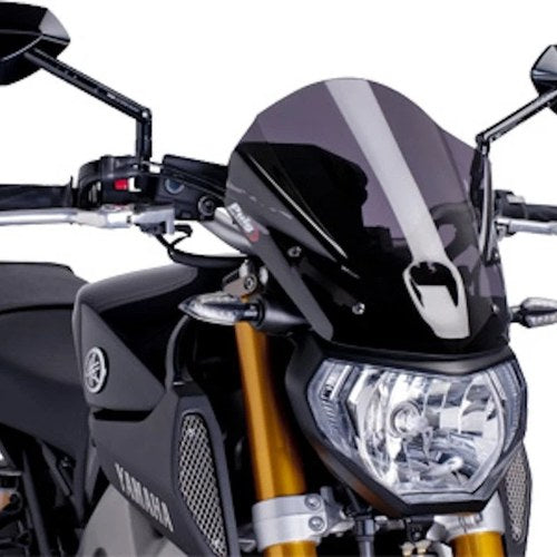 Yamaha 2014-2016 FZ-09 Puig Windscreen Naked New Gen Touring Dark Smoke