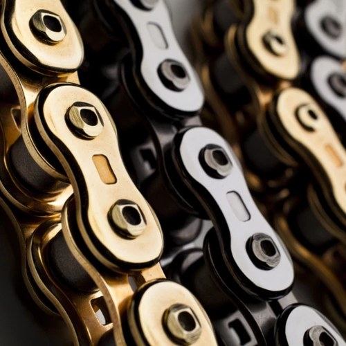 EK Z3D-530 Motorcycle Chain 150 Links Tensile Strength 11,200 lbs Chrome