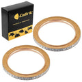 2 Exhaust Muffler Pipe Head Gasket For Yamaha V-Star 1100 XVS1100 2000 - 2009