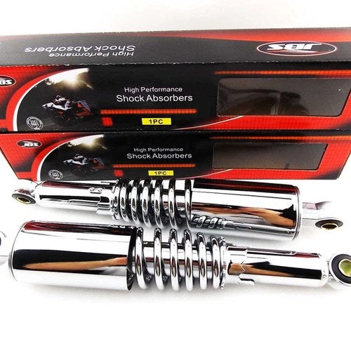Suzuki GN250 325mm Jbs Chrome Rear Shock Absorbers Eye TO Eye