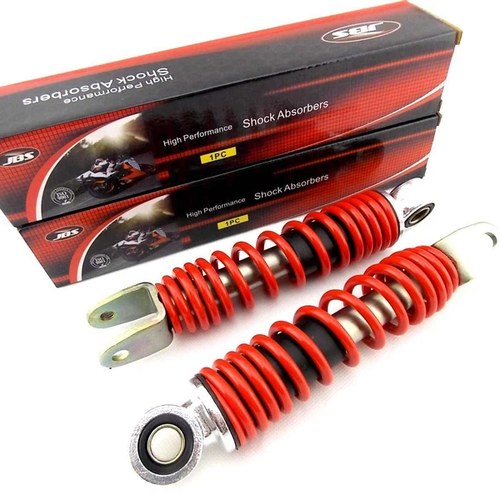 Yamaha PW50 Peewee 195mm Jbs RED/CHROME Rear Shock Absorbers Eye TO Clevis