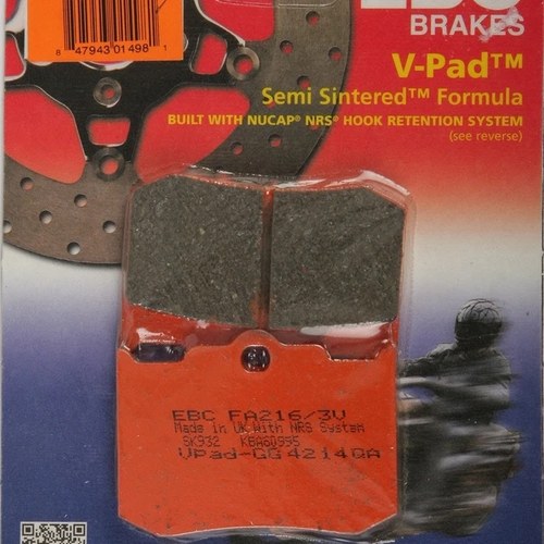 Ebc Semi-Sintered V Brake Pads FA216/3V