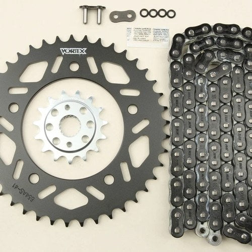 Yamaha 2015-2021 R1/R1M Vortex 520 Chain & Steel Sprocket Kit 15-41 Blk