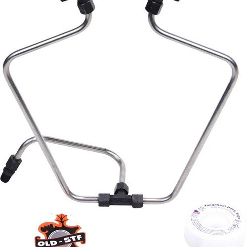 Old-Stf Rocker Box Split Oil Line Stainless Steel #STFS66BK Harley Davidson