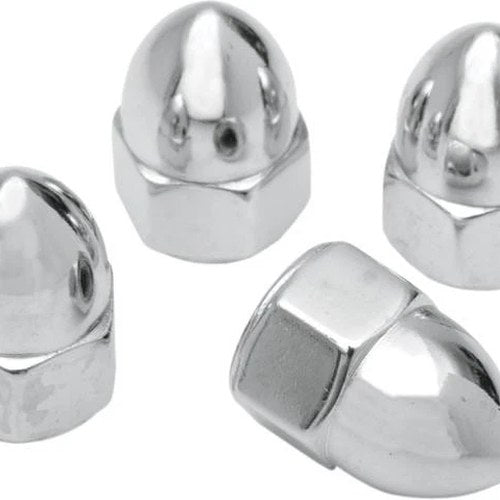 DS Chrome Ware Acorn Nuts 4-Pack 5/16"-18