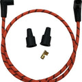 Drag Specialties Universal Braided Spark Plug Wire Kit Orange/Black