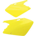 UFO Side Panels Neon Yellow SU03996102 for Suzuki RM125/RM250 2001-2008