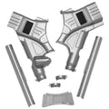 Kuryakyn Deluxe Neck Cover Kit Chrome #6955 Harley Davidson