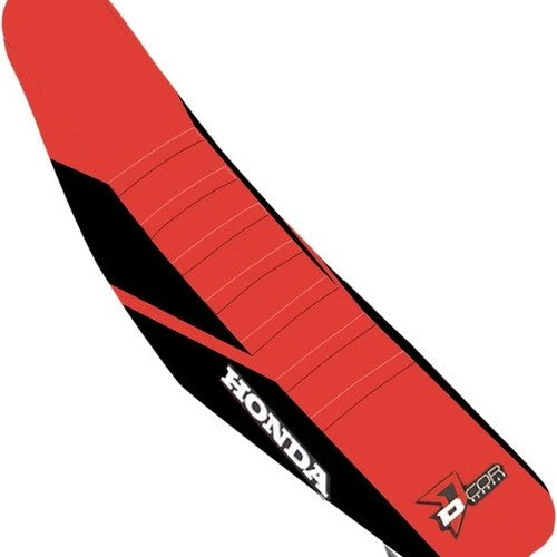 Dcor Ribbed Seat Cover Black/Red/Red #30-10-475 for Honda CRF250R