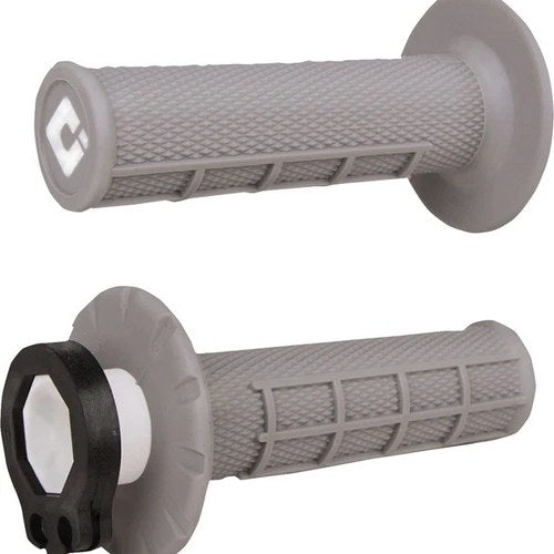 Odi MX V2 Lock-On Half Waffle Grips Gray