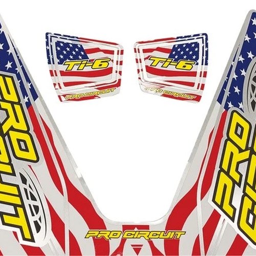 Pro Circuit Ti-6 Exhaust Decal Stars & Stripes