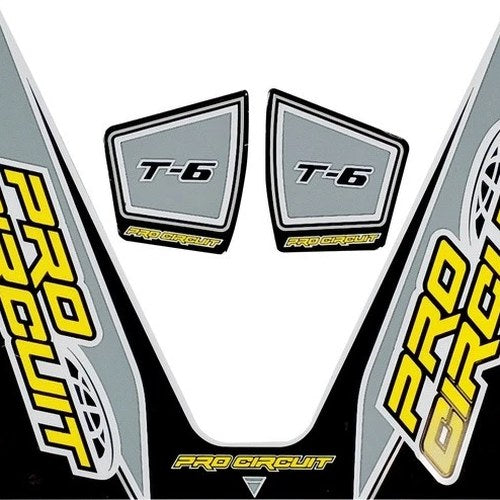 Pro Circuit T-6 Exhaust Decal Gray