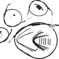 Burly Handlebar Cable/Line Kit for 14" Hangers w/ABS Single Disc Black #B30-1230