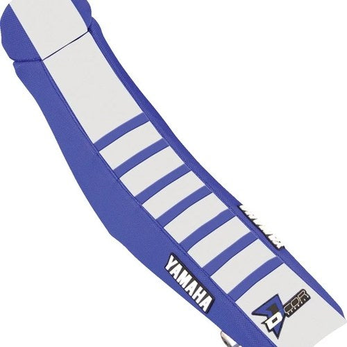 Dcor Ribbed Seat Cover Blue/White/Blue for Yamaha YZ125/YZ250/YZ250X