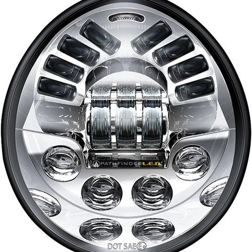 Pathfinder LED Ultra View Headlight Chrome #V2VRDC Harley Davidson V-Rod