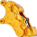 Arlen Ness Six-Piston Diff. Bore Caliper for 11.8" Rotor Front Left Gold #02-225