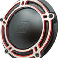 Kodlin Nxl Redline Derby Cover Black/Silver/Red #K25409-RL Harley Davidson