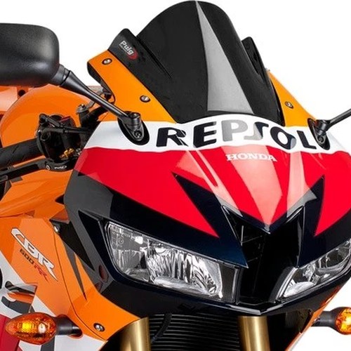 Puig 3mm Z Racing Windscreen Black fits Honda CBR600RR/CBR600RR ABS 2013-2024