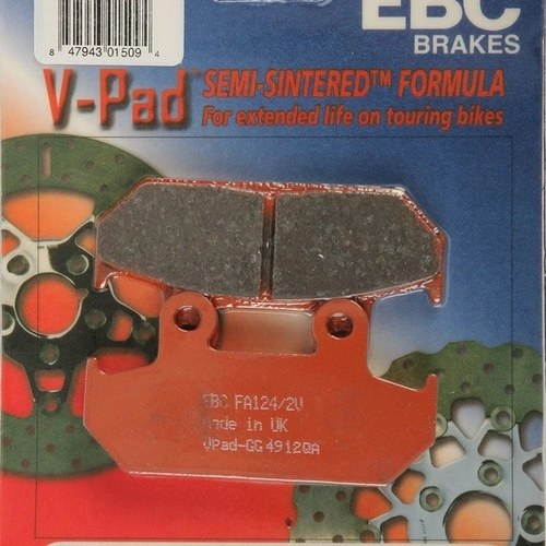 Ebc V Semi-Sintered Brake Pads Front #FA124/2V for Honda Goldwing/VT600