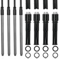 S&S Quickee Pushrod Kit with Covers Gloss Black #930-0137 Harley Davidson