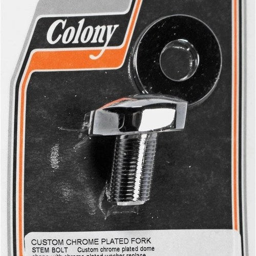 Colony Fork Stem Bolt & Washer Kit Domed Chrome #9978-2 Harley Davidson