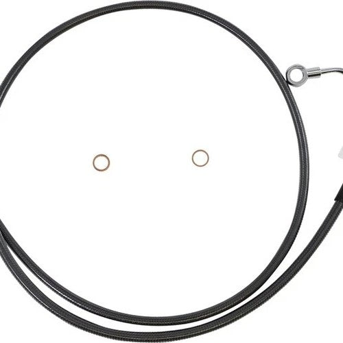 Magnum Black Pearl Designer ABS Mid-line Brake Line #47011 Harley Davidson