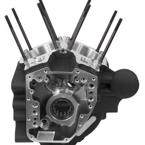 S&S Super Stock T2 Crankcase Assembly Wrinkle Black Harley Davidson Dyna